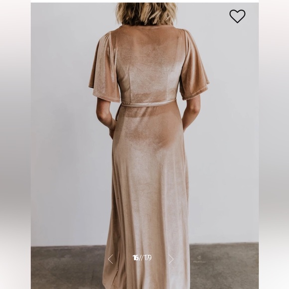 Baltic Born “Meghan” Velvet Maxi Dress Shell - Picture 3 of 9